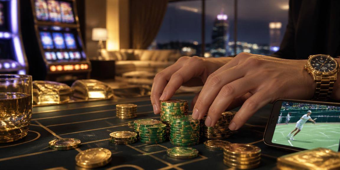 Casino neon rực rỡ phong cách Việt Nam — không khí slot Hạ Long sôi động